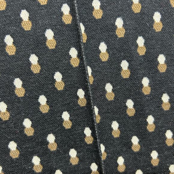 NEW Max Studio Pintuck Wide Leg Trouser Small Black Brown Knit Pull On Business - Picture 6 of 9